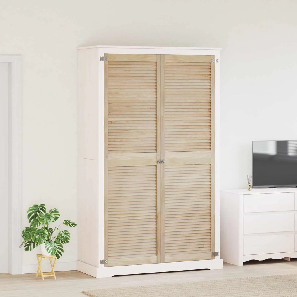 vidaXL Porta de Armário com porta 2 pcs Natural 201 x 2,1 x 59,5 cm