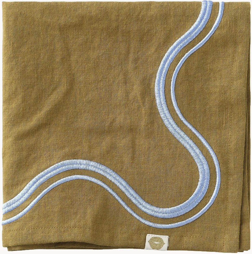 Guardanapos em mistura de linho Elly, conjunto de 2