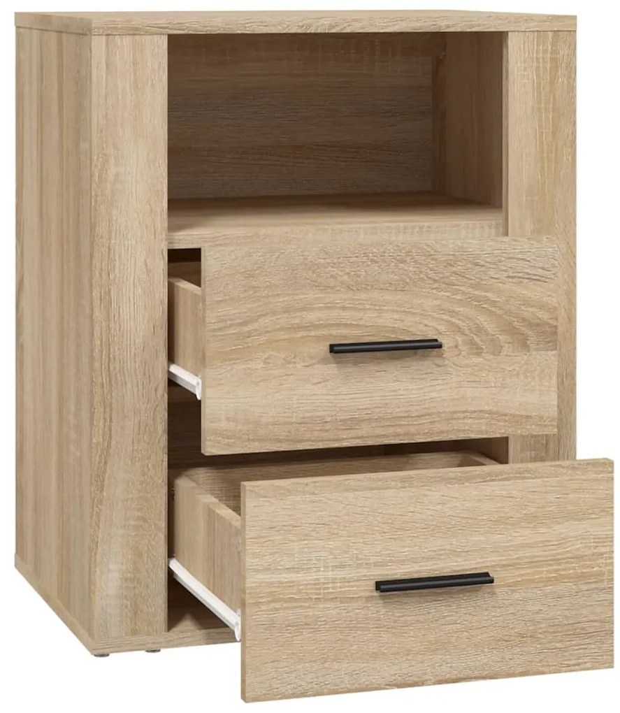 Mesa de cabeceira 50x36x60 cm derivados madeira carvalho sonoma