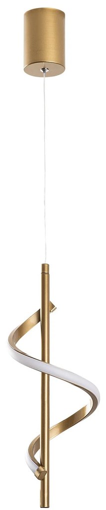 Candeeiro de Teto Likma – Dourado – 16x50-100x16 cm