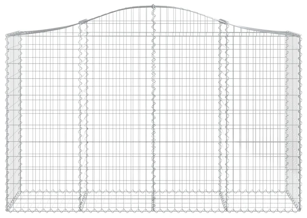 Cestos gabião arqueados 13pcs 200x50x120/140 ferro galvanizado