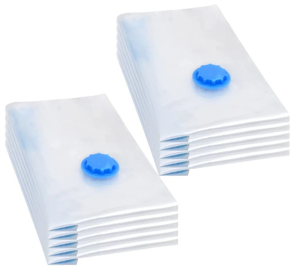 vidaXL Sacos para arrumação de roupas a vácuo 60x40 cm 10 pcs