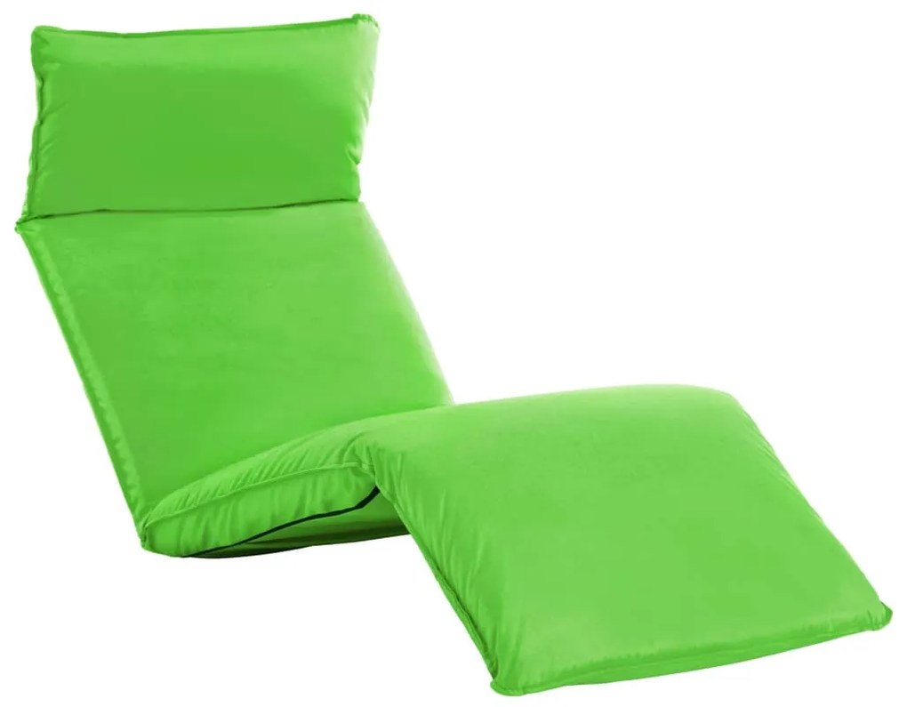 vidaXL Espreguiçadeira dobrável tecido oxford verde