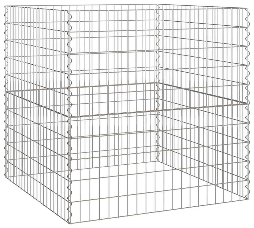 Composteira de Jardim 100x100x100 cm em Aço Galvanizado