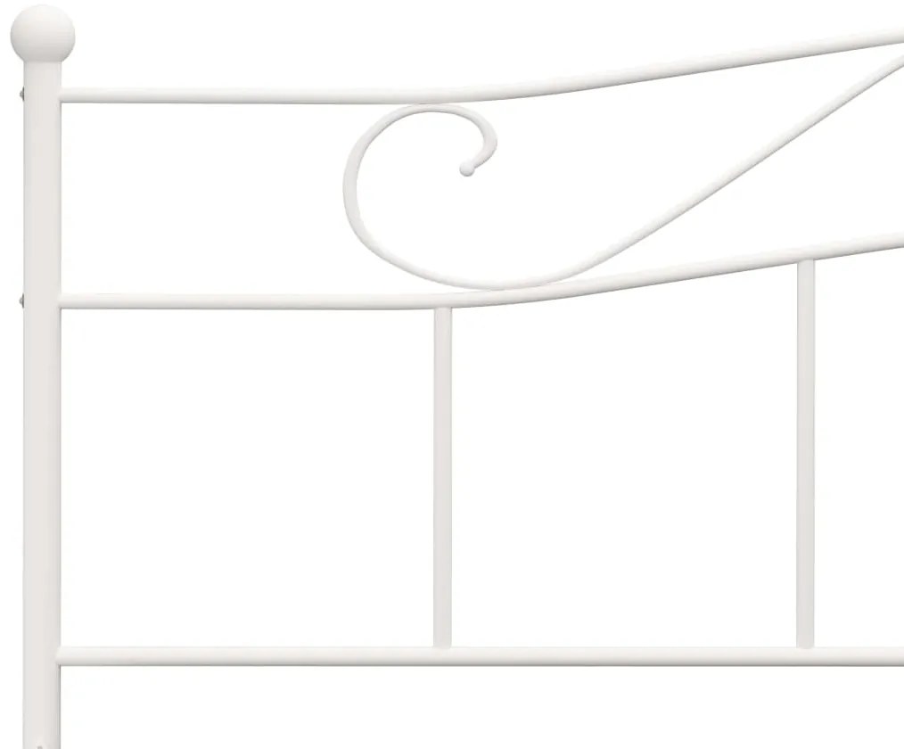 Estrutura de cama 180x200 cm metal branco