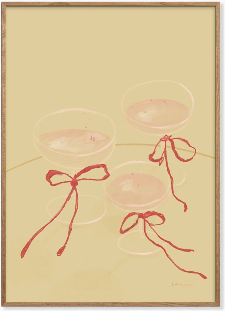 Impressão digital emoldurada Cheers to Us