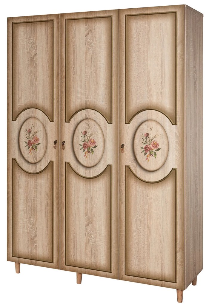 Guarda-Roupa Mode – Carvalho Sonoma – 135x192x52 cm