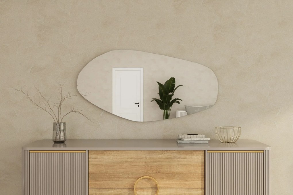 Espelho "Bella" - 60 x 120 x 2,2 cm - Preto - Design Moderno