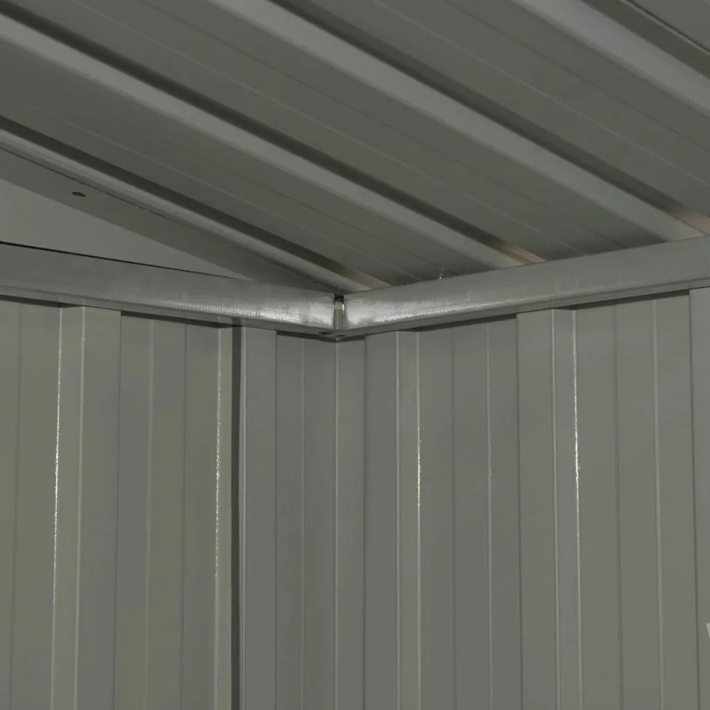Abrigo de jardim 204x132x186 cm aço antracite