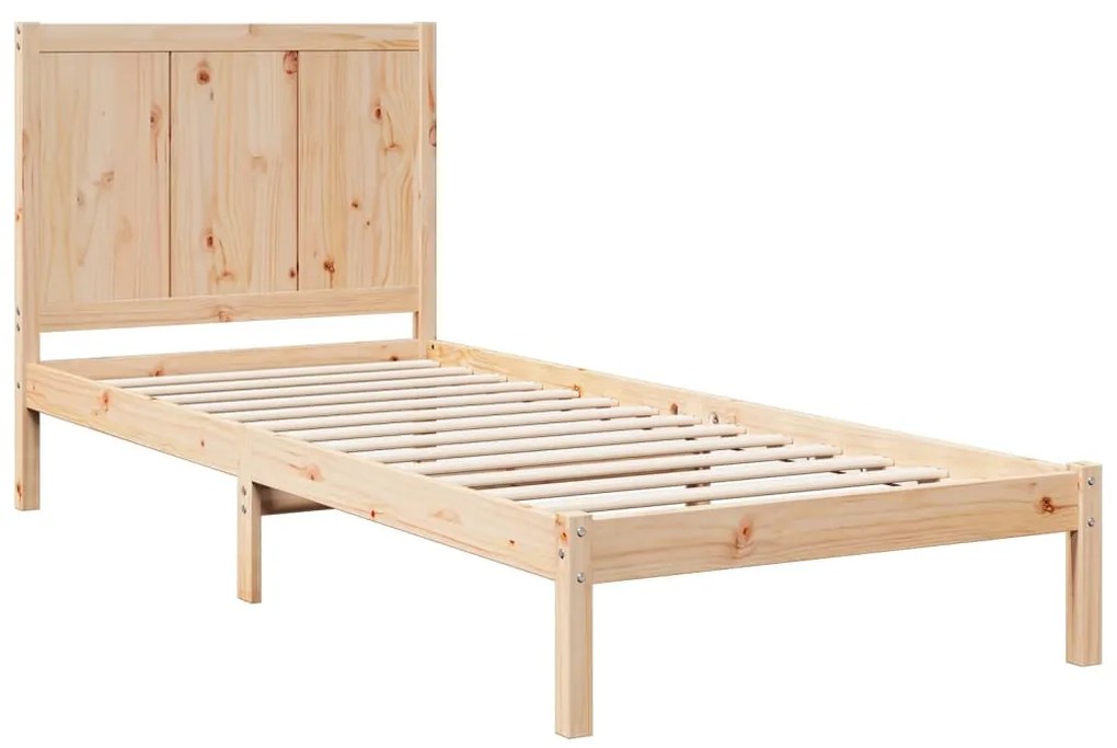 Cama extra longa sem colchão 100x220 cm madeira maciça