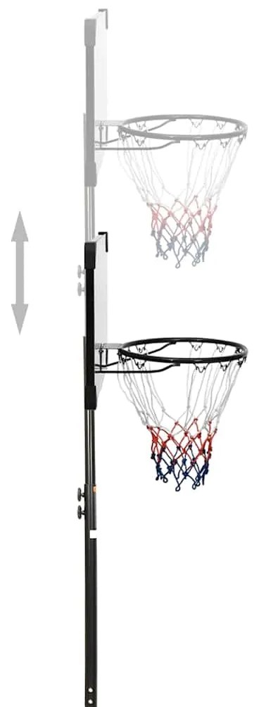 Tabela de basquetebol 216-250 cm policarbonato transparente
