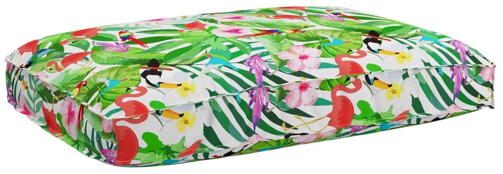 vidaXL Almofada Floral Multicolor 120 x 80 x 12 cm Tecido Oxford