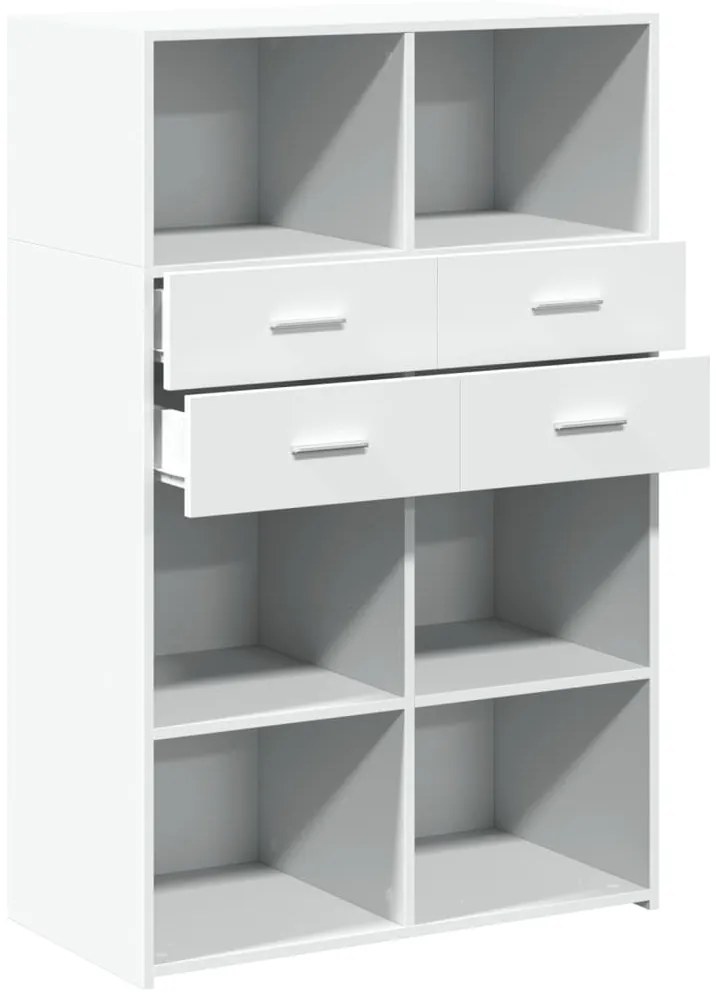 Armário alto 80x42,5x124 cm derivados de madeira branco