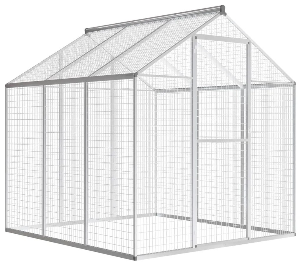 vidaXL Aviário de exterior em alumínio 183x178x194 cm