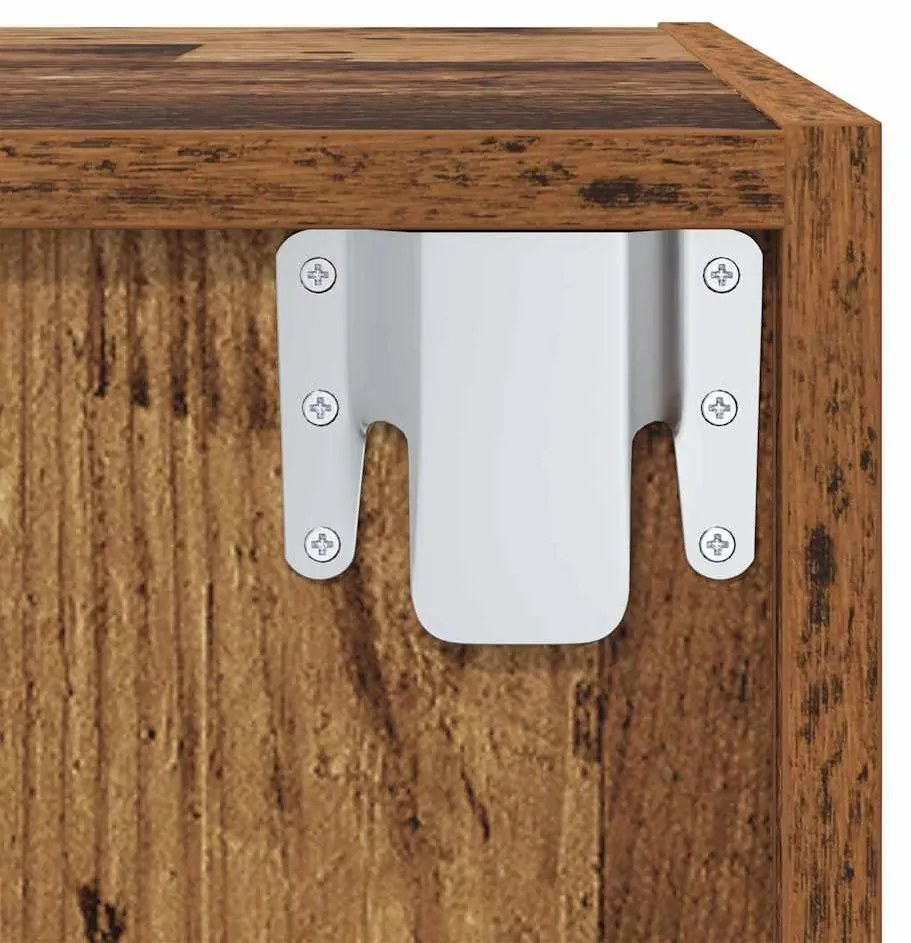 Conjunto de móvel de TV 2 pcs Castanho 37 x 37 x 142.5 cm