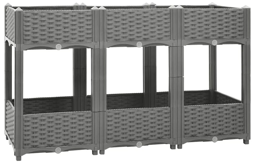 Canteiro elevado 120x40x71 cm polipropileno