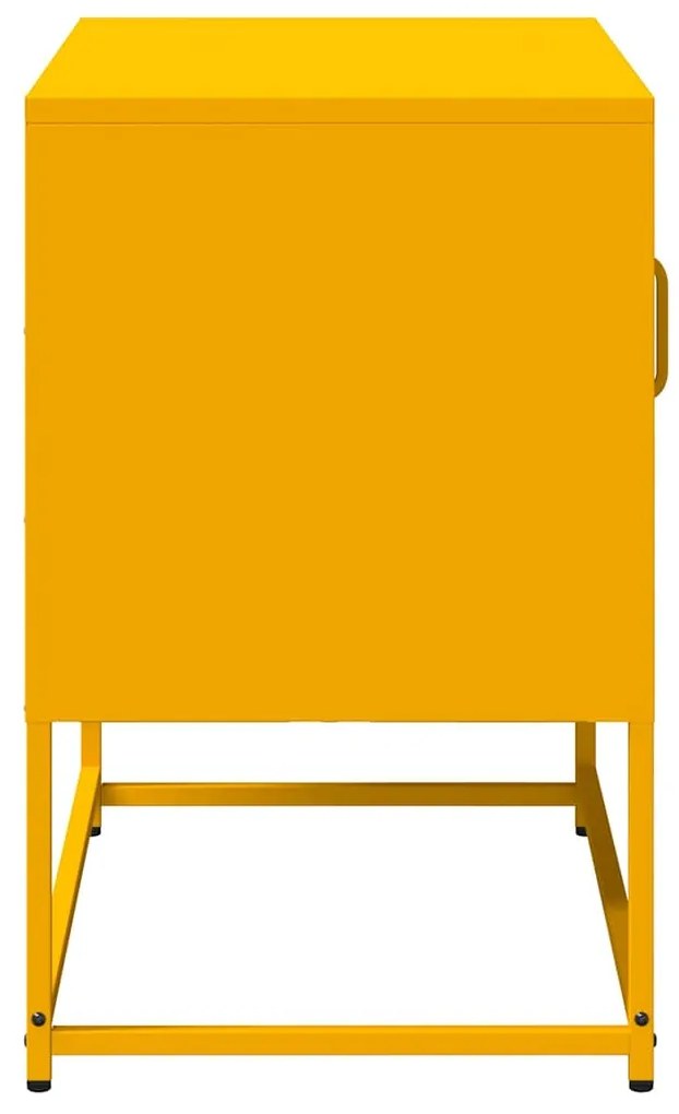 Móvel de TV 68x39x60,5 cm aço amarelo mostarda