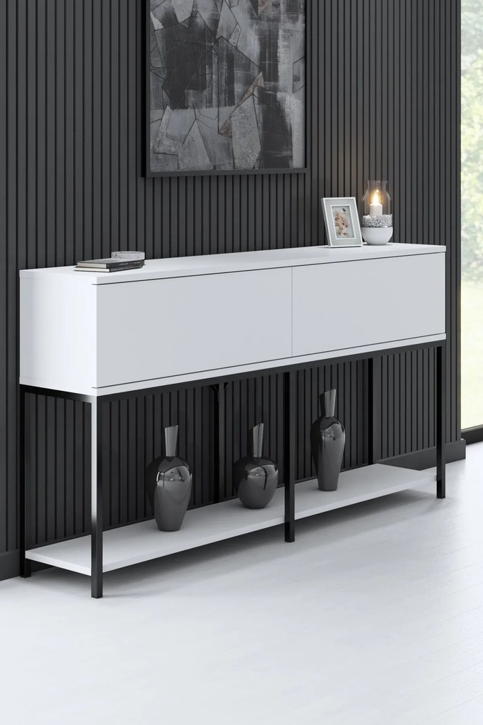 **** Console Lord – Preto/Branco – 150x80x30 cm
**