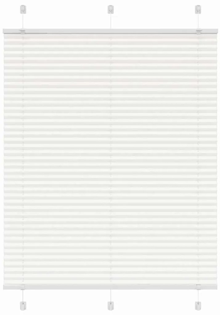 Branco Plissada Cega 110x100cm Largura Tecido 109,4cm Poliéster