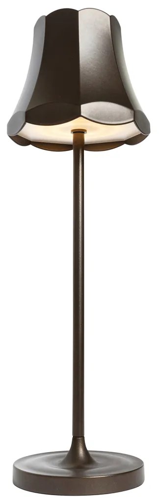 Candeeiro de mesa retro bronze escuro recarregável IP44 - Granny