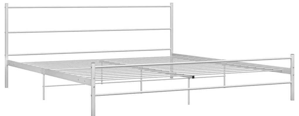 Estrutura de cama 200x200 cm metal branco