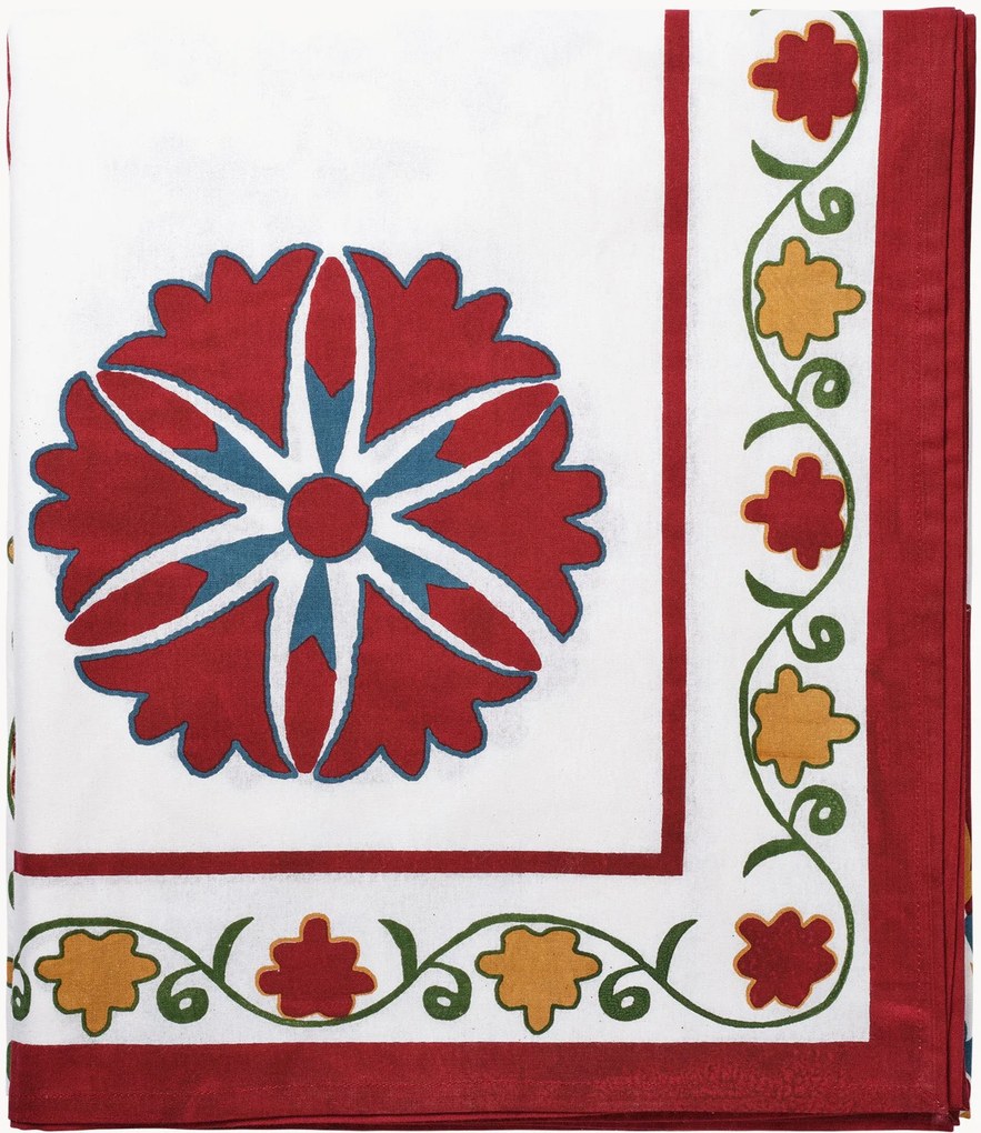 Toalha de mesa artesanal Suzani, vários tamanhos