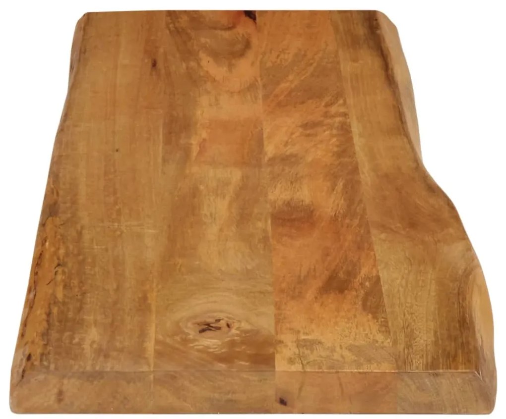 Tampo de mesa c/ borda viva 140x40x2,5 cm mangueira maciça