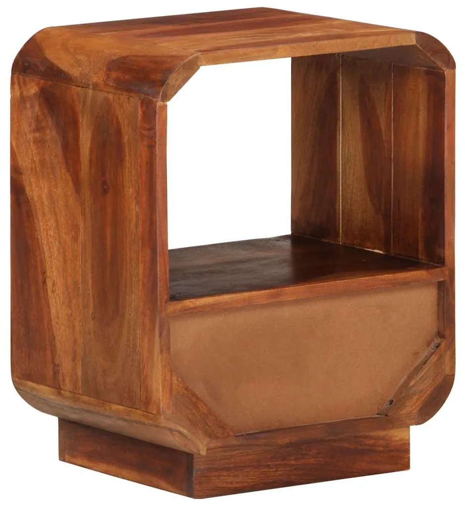 Mesa cabeceira gaveta 2 pcs madeira acácia maciça 40x30x50 cm