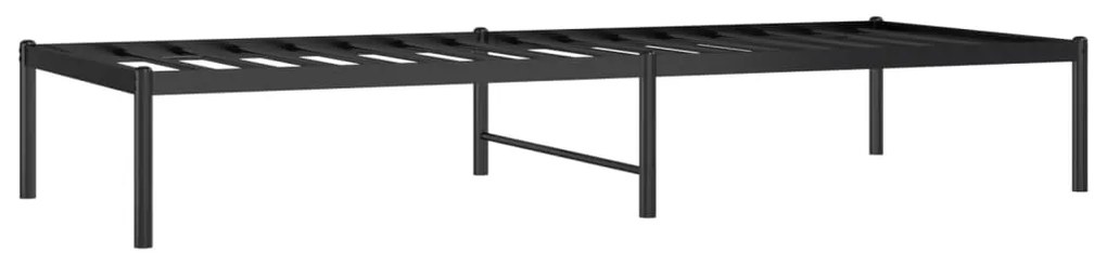 Estrutura de cama 75x190 cm metal preto