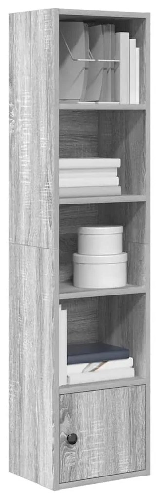 vidaXL Estante 31x24x127 cm derivados de madeira cinzento sonoma