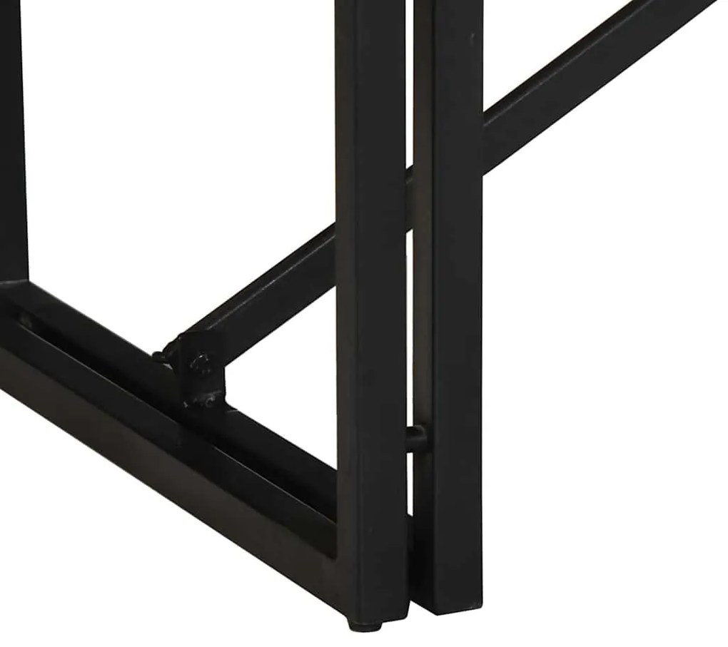 Mesa de centro multicor 80x40x35 cm madeira maciça recuperada