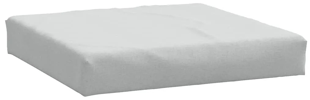 Almofadões de paletes 2 pcs mesclado tecido cinza-claro