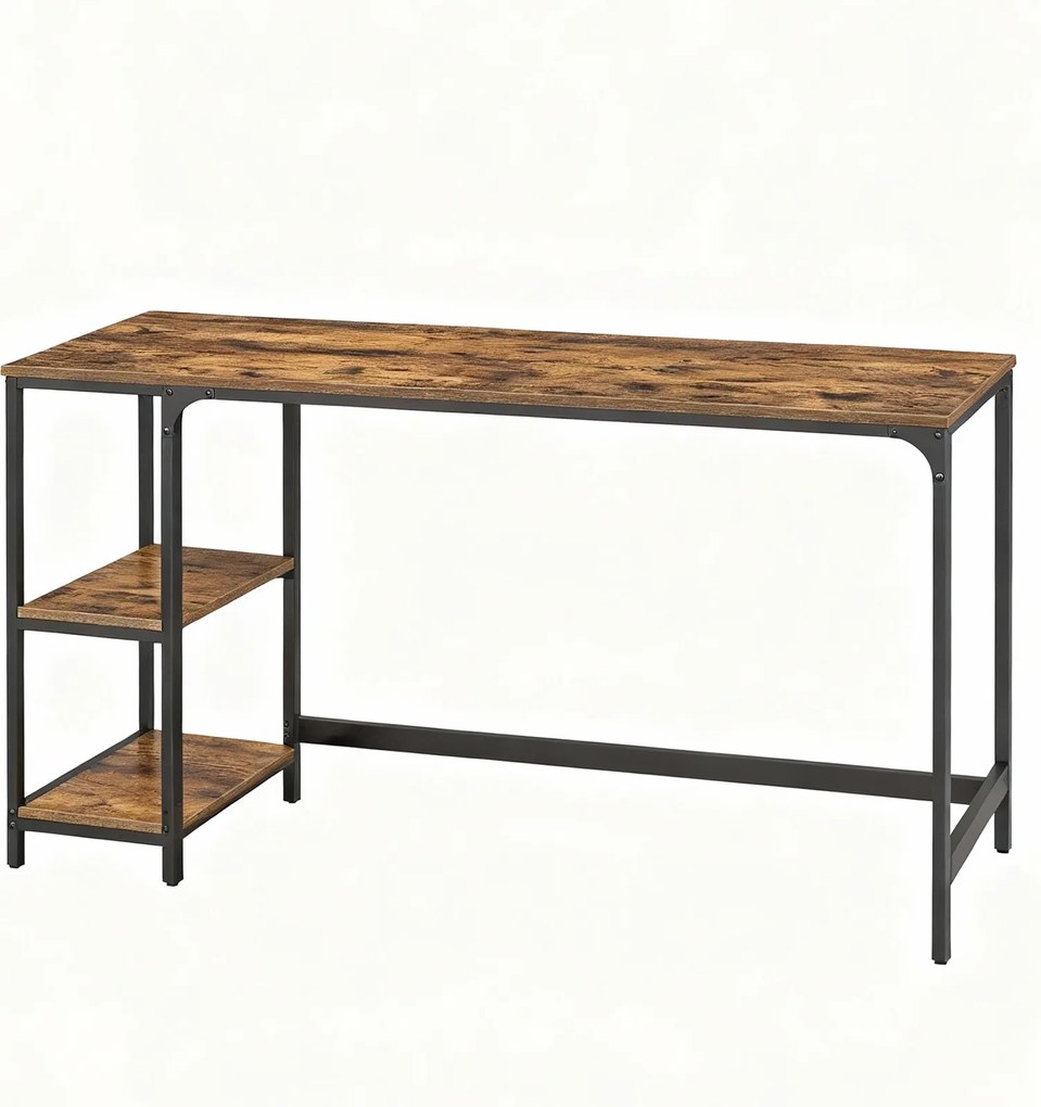 Secretaria para computador 140,5 x 60,5 x 76,3 cm castanho-preto