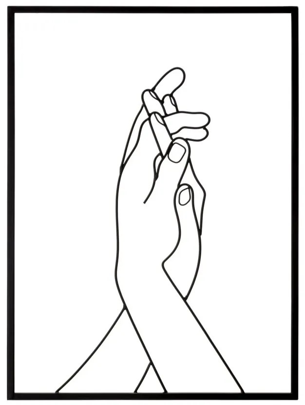PAINEL DE FERRO SIMPLESMENTE MÃOS 40X1X55 CM