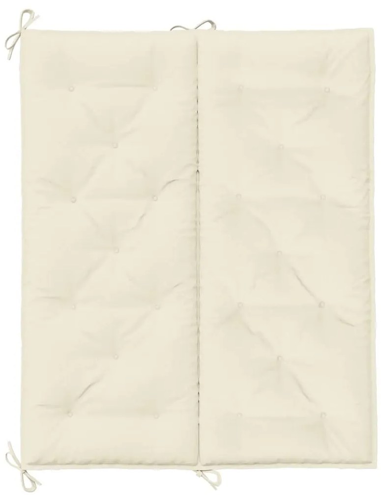 Almofadão p/ banco de jardim tecido oxford branco nata