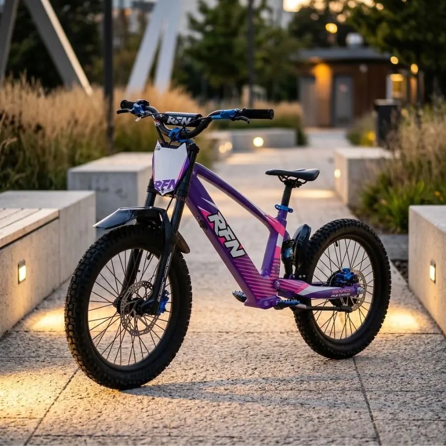 Bicicleta elétrica infantil sem pedais 750W 20" 36V 7.5Ah RXF EVO-RACING Roxa