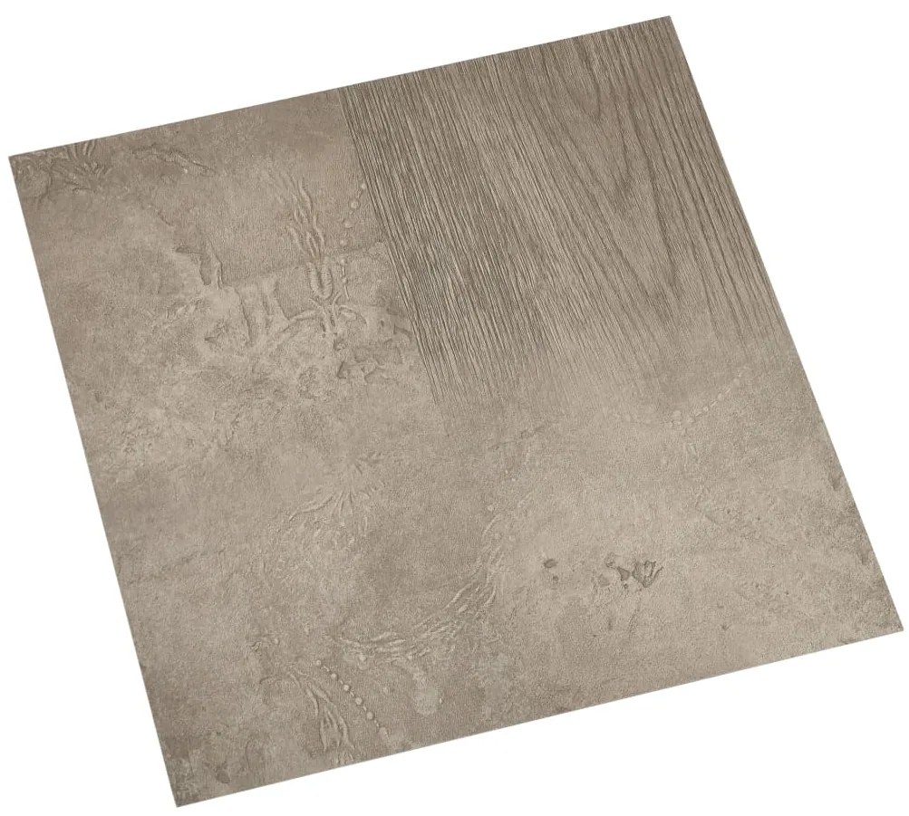 Tábuas de soalho autoadesivas 55 pcs 5,11 m² PVC cinzento