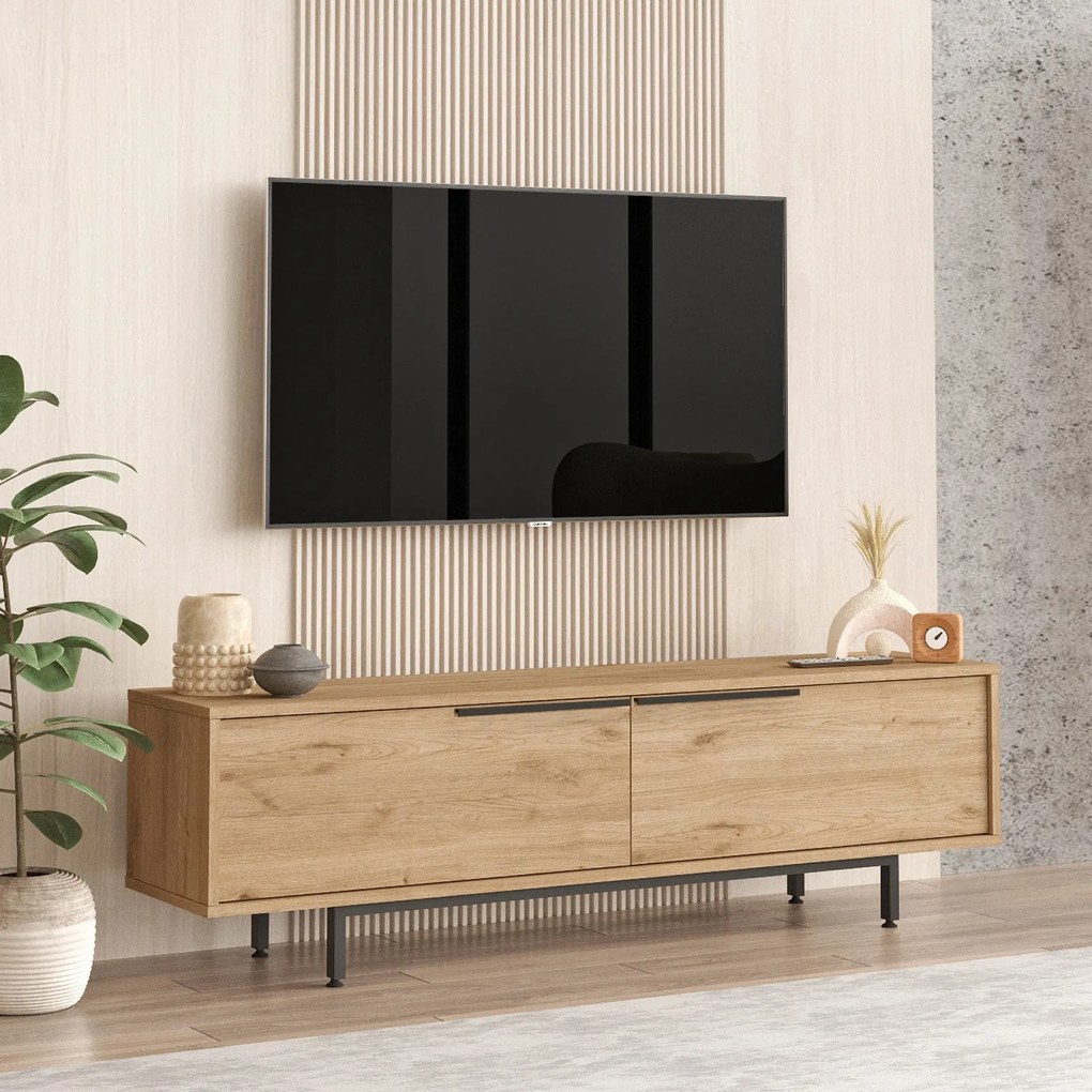 Móvel TV ON1 – Nogueira – 160 cm x 45,1 cm x 35,5 cm
