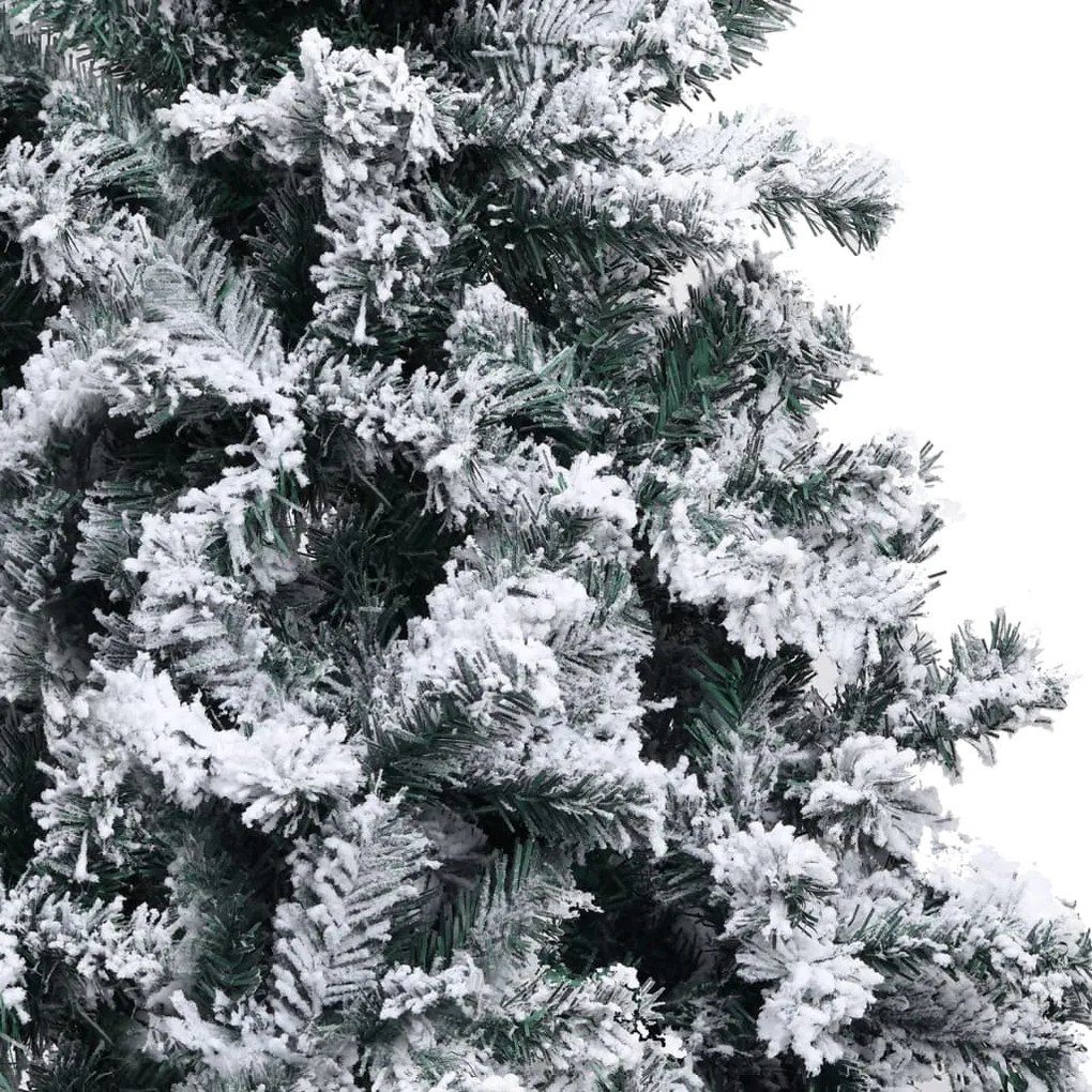 Árvore de Natal artificial com flocos de neve 400 cm PVC verde