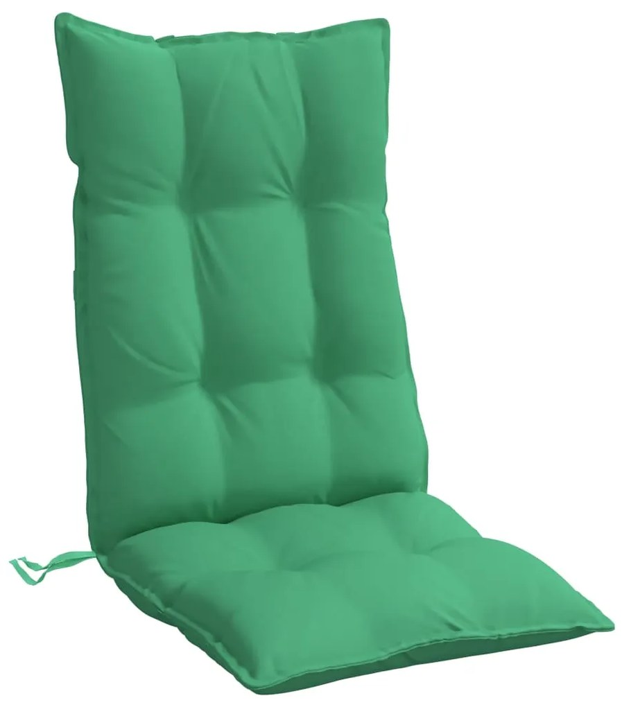 Almofadões p/ cadeira encosto alto 6 pcs tecido oxford verde