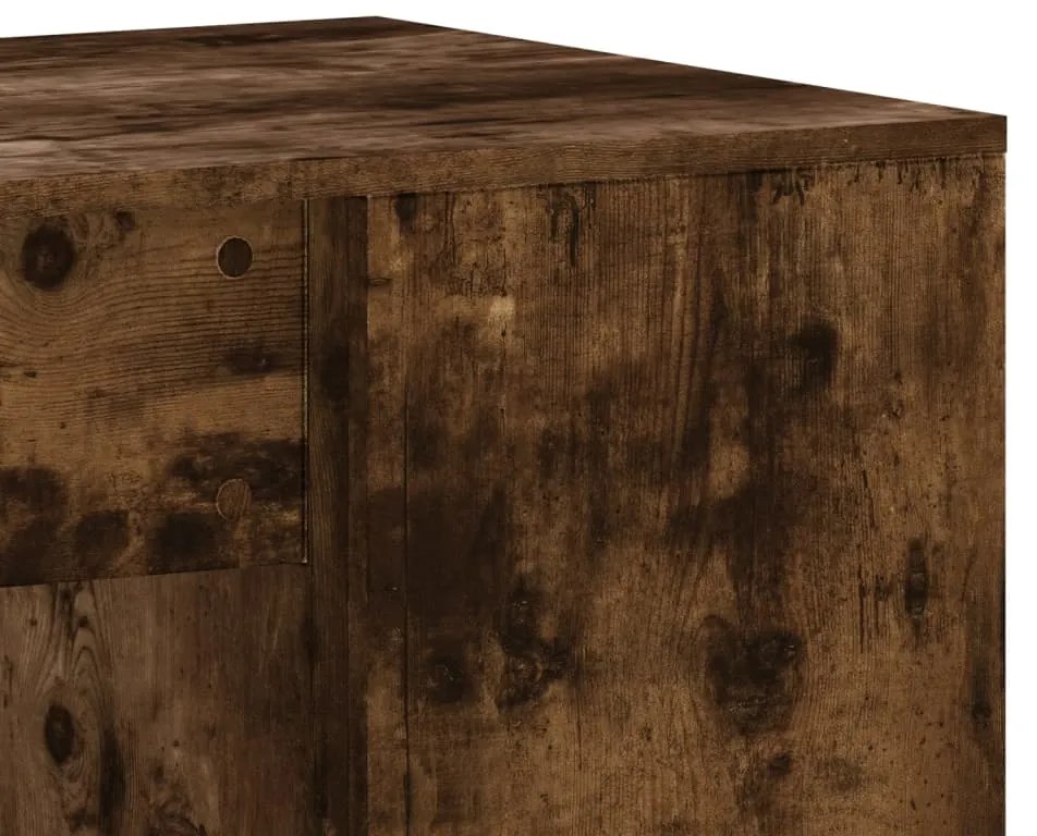 Secretária 102x50x75 cm derivados de madeira carvalho fumado