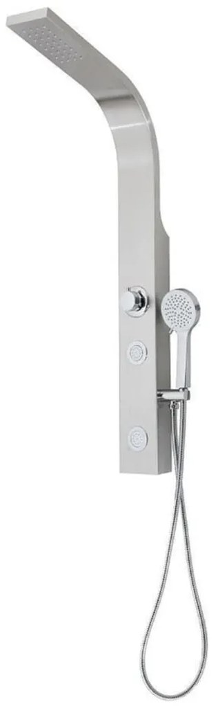 SCHÜTTE Coluna de duche SANSIBAR cor aço inoxidável