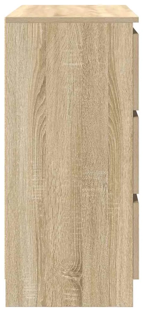 Aparador 80x35x76 cm deriv. de madeira carvalho sonoma