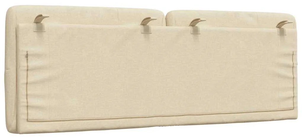 Almofadão de cabeceira 140 cm tecido creme