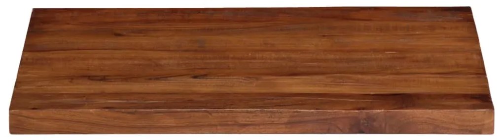 Tampo de mesa retangular 90x60x2,5 cm madeira recuperada maciça