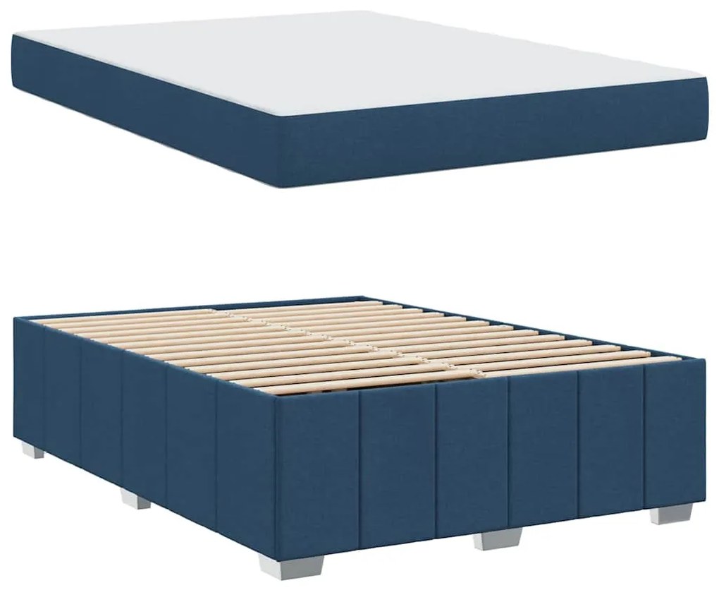 Estrutura da Cama Azul 140 x 200 cm tecido