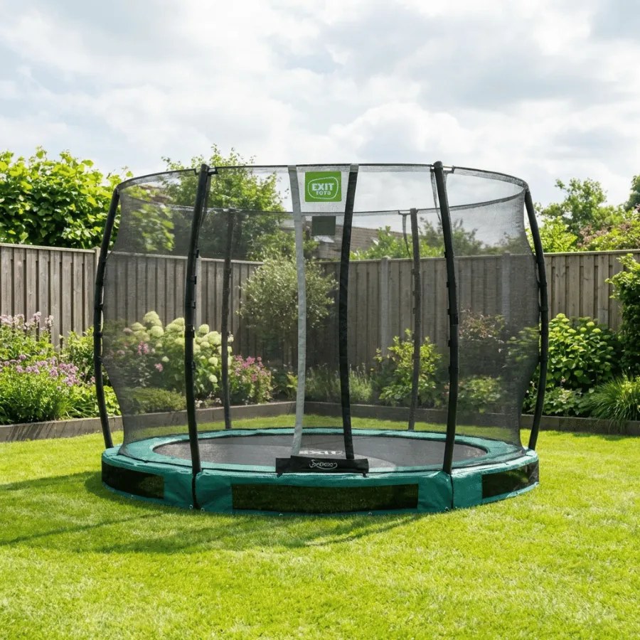 Trampolim redondo de solo Allure Classic ø305 cm - verde
