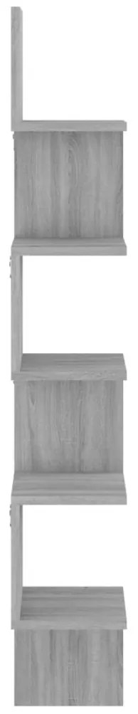 Estante canto 20x20x127,5 cm derivados madeira cinzento sonoma