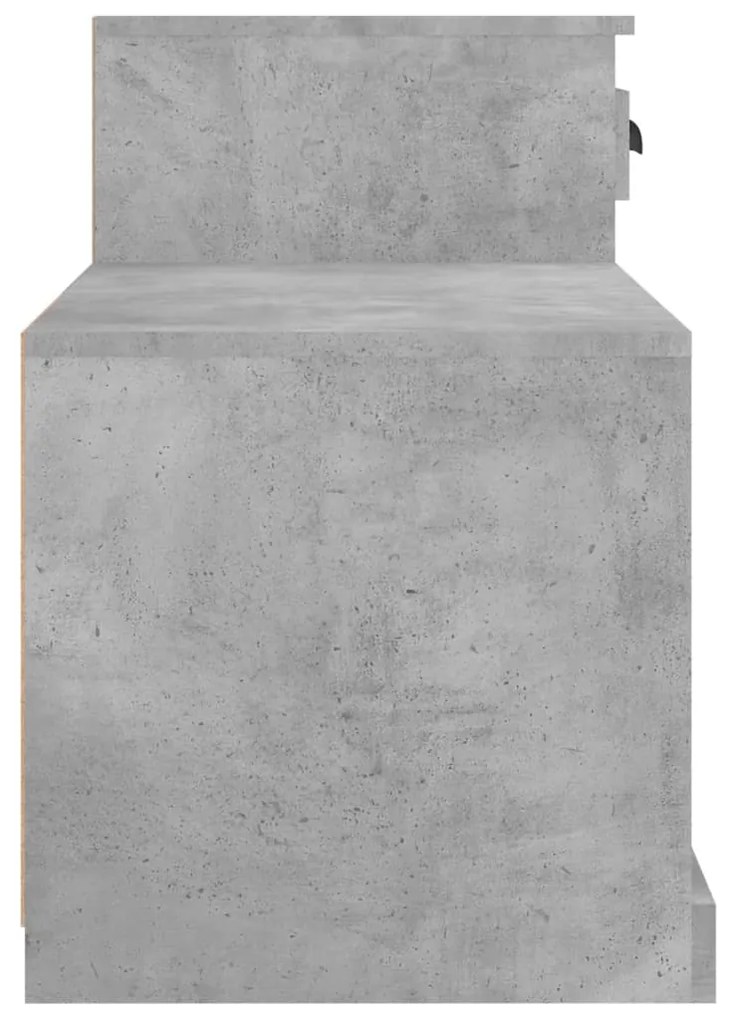 Sapateira 100x42x60 cm derivados de madeira cinzento cimento