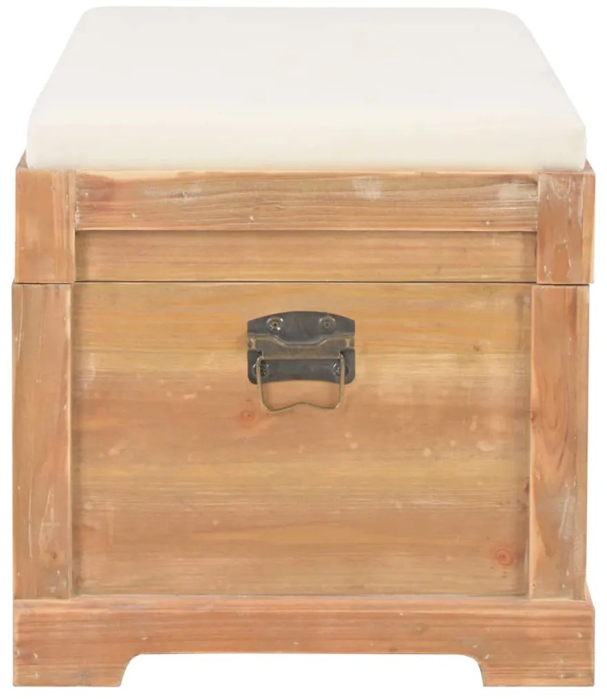 Baú de arrumação com almofadão 80x40x40 cm MDF